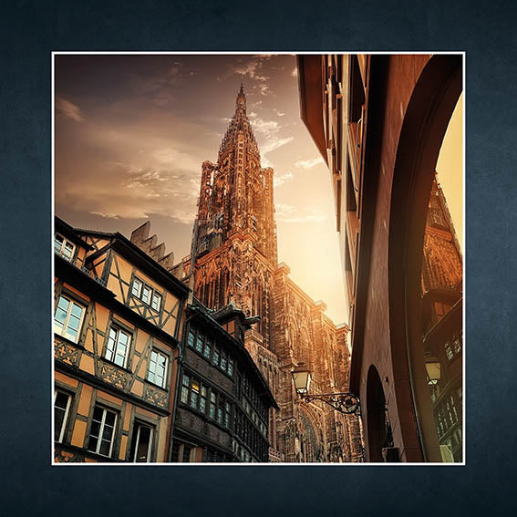 Coffret de 8 cartes postales "Cathédrale de Strasbourg"