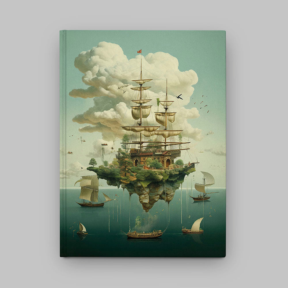 Carnet de culture rigide "Bateau suspendu" (Carnet de notes)
