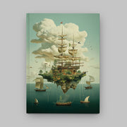 Carnet de culture rigide "Bateau suspendu" (Carnet de notes)