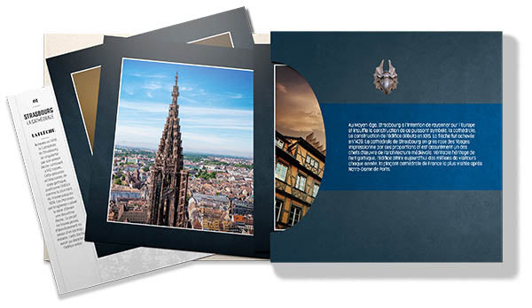 Coffret de 8 cartes postales "Cathédrale de Strasbourg"
