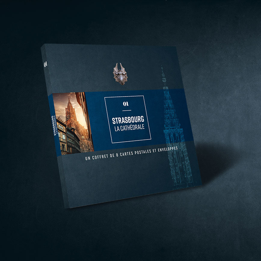 Coffret de 8 cartes postales "Cathédrale de Strasbourg"