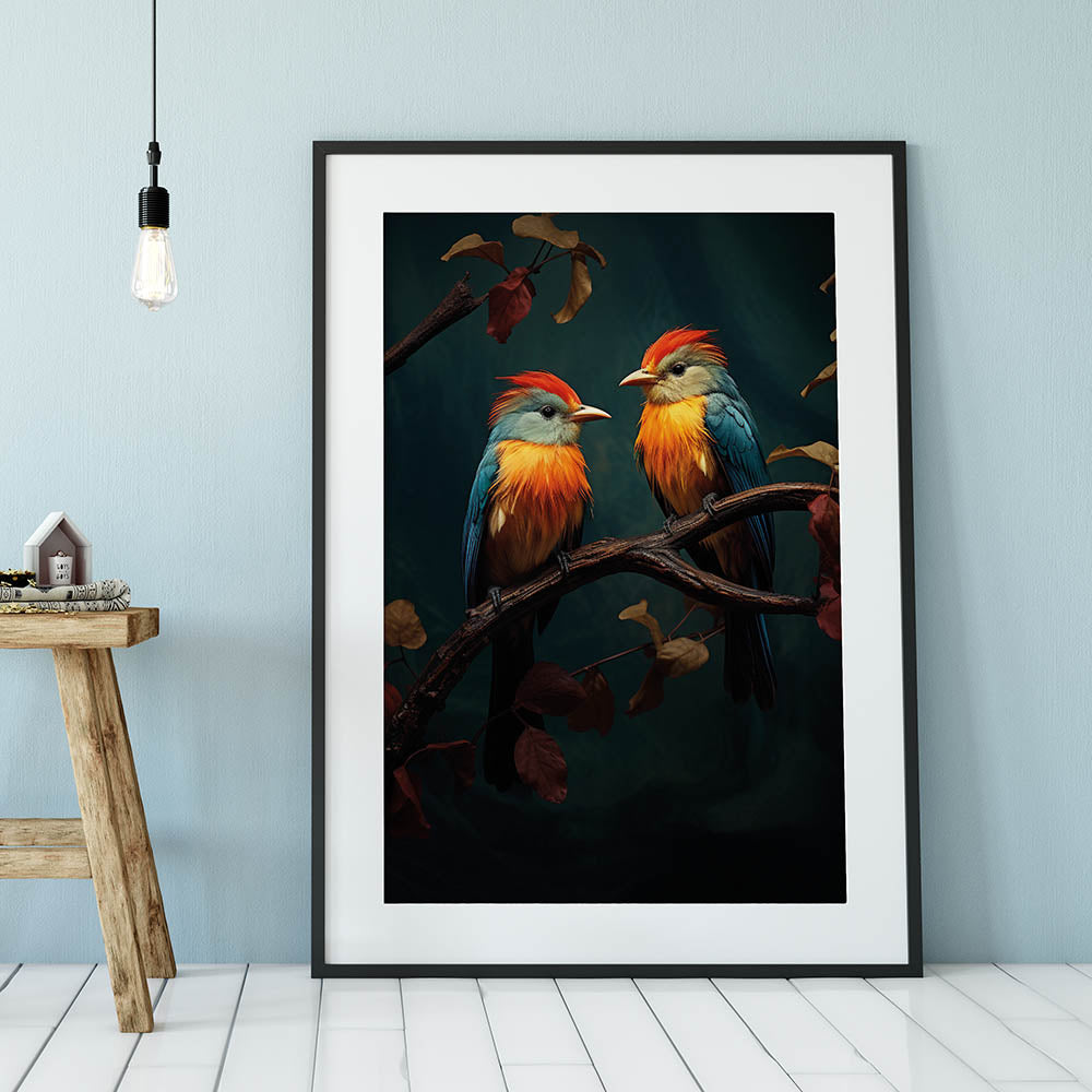 L'oiseau multicolore
